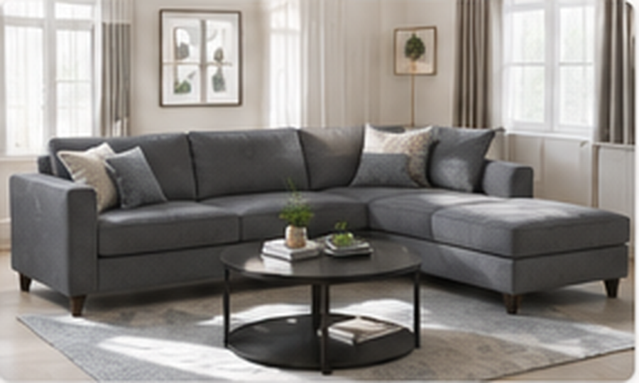 Grey corner sofa