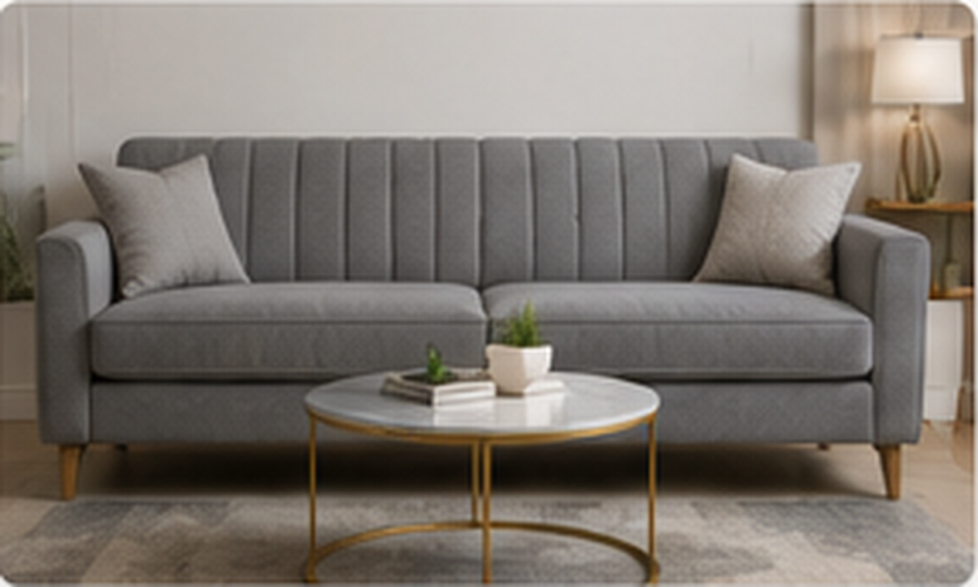 Grey modern sofa